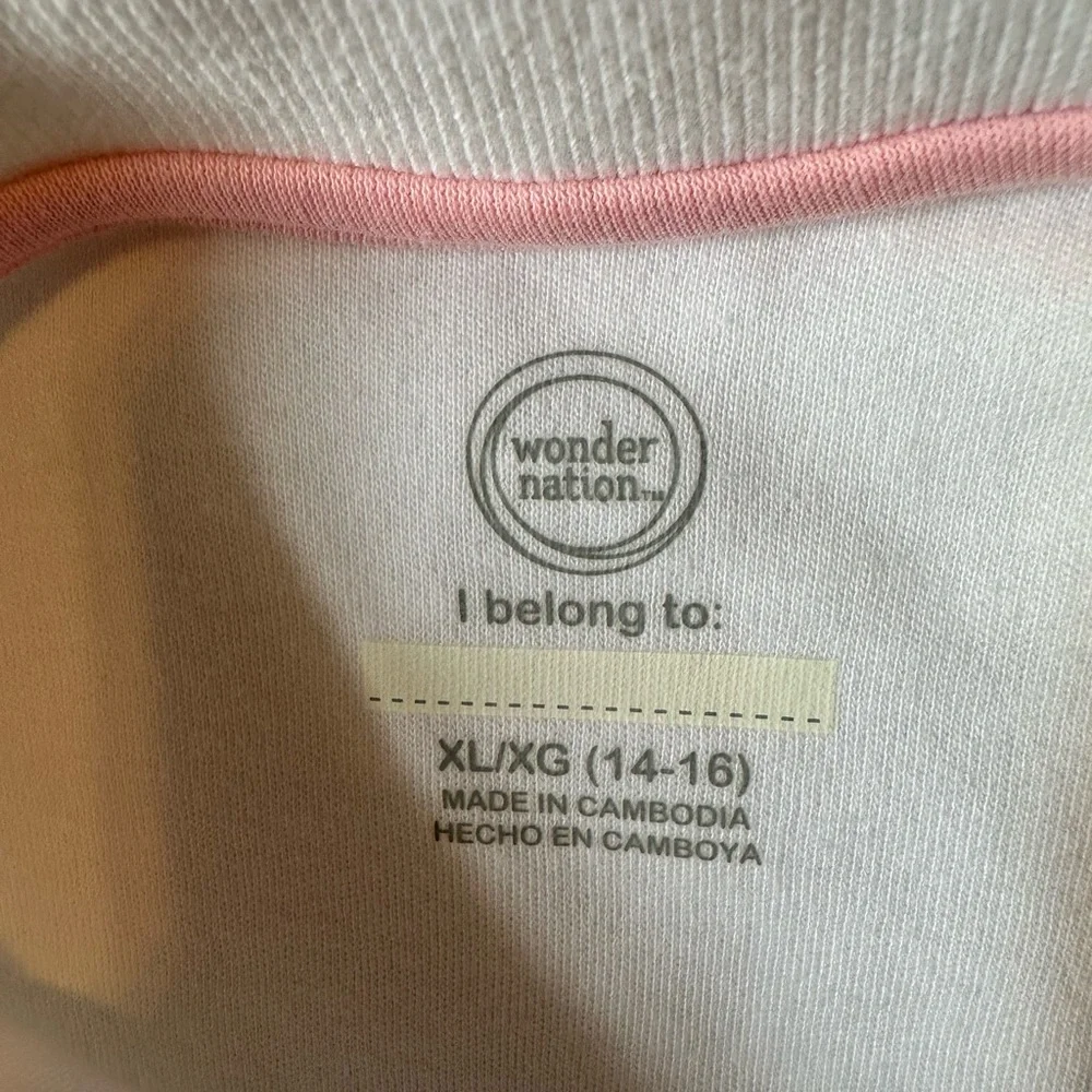Justice. FOUR (4)White Polo Shirts.
